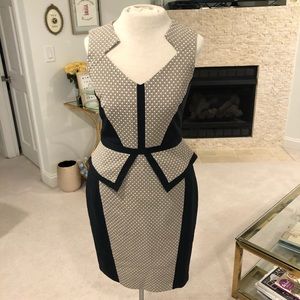 Dorothy Perkins Polka Dot Peplum Sheath Dress